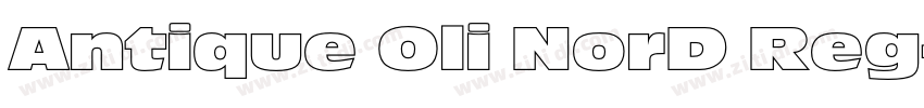 Antique Oli NorD Reg字体转换